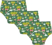 Caihoyu Baby Potty Training Must Haves Pants Reusable Overnight Potty Training Underwear Pants Training Pants for 3T Funny Frogs Pattern Cute Green