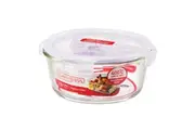 Locknlock 950ml Euro Round Borosilicate Glass Food Container Storage w/ Lid CLR