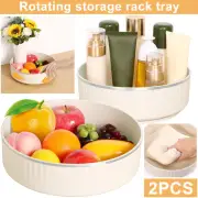 2Pcs Lazy Susan Turntable Organizer 360 Degree Rotating Spice Rack Unxte