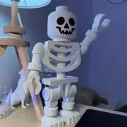 3D Printed L-E-G-O - XL 18" LARGE SKELETON FIGURE