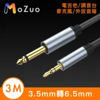 在飛比找momo購物網優惠-【魔宙】3.5mm轉6.5mm 電吉他/調音台/麥克風/外放