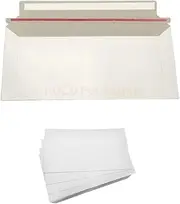 Cardboard Mailer Business Document Envelopes DL 220x110mm 300GSM (Pack of 50)