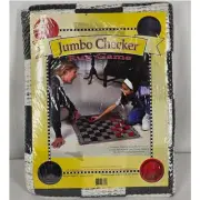 MULTIFLEX INC, JUMBO RUG CHECKER GAME BOARD WITH PLAYING CHIPS