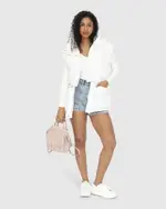 [Belle & Bloom] Landslide Zip-Off Puffer Vest - Cream