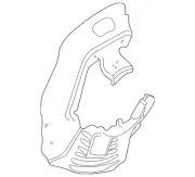 Genuine BMW 1997-2003 BMW - Splash Shield 34-11-1-162-956