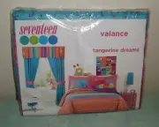 Seventeen Valance 15 x 72 in - Tangerine Dreams - Multicolor Bright - New NIP