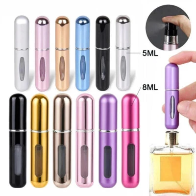5/8ml Portable Perfume Atomizer Liquid Container For Cosmetics Mini Aluminum Spr