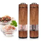 Electric Salt and Pepper Grinder Set, Battery Operated Automatic Salt and Pepper