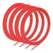 Painters Tape, 4 Roll 22 Yard x 0.2" Adhesive Masking Master Tape, Red