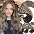 DIY Easy Micro Ring Bead Loop Tip 100% Real Remy Human Hair Extensions NEW-COLOR