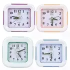 Modern and Compact Quartz Alarm Clock with Night Light No Tick Snooze Silent