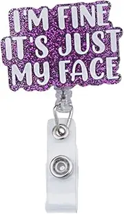 Yaozeio Retractable Badge Holder Alligator Clip Pin Nurse Id Badge Card Holder for Teachers Nurses Doctors