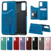 For Samsung Galaxy S20FE S21 Plus S21Ultra S20 Case Leather Back Card Case Cover
