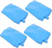 4-pack Reusable Ice Packs for Breastmilk Storage Cooler Ice Cube Storage Bag Portable Lunch Freezer Bin for Outdoor Activities
