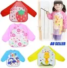 Cartoon Baby Kids Toddler Waterproof Long Sleeve Apron Art Smock Feeding Bib New