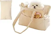 Portable pet Carrier cat Side Pocket Design Small Bag Puppy Carrying Purse Breathable mesh Walking Dog Travel Soft Sided Sling Detachable Shoulder Strap Safety Tether Multipurpose Tote