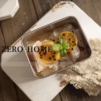 在飛比找蝦皮購物優惠-ZERO HOME日式304不銹鋼保鮮盒 食物收納盒 冰淇淋