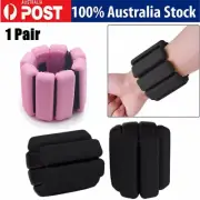 2X Ankle Wrist Weights Straps GYM YOGA Fitness Training Equipment Hand Leg Sport