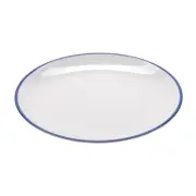 G.E.T. CS-1100-W/CB Settlement Bistro White Melamine 11" dia. Dinner Plate-1 Doz