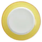 G.E.T. PA1600902524 Corona Calypso Yellow Porcelain 10" dia. Plate - 2 Doz