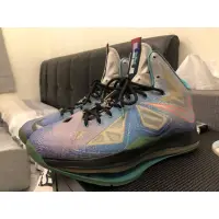 在飛比找蝦皮購物優惠-US13 NIKE LEBRON X PURE PLATIN