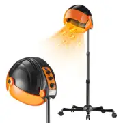 VEVOR Ionic Hooded Dryer 1875W Bonnet Hair Dryer 3 Temp Settings & Wind Speed