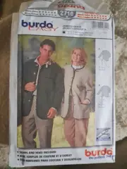 Burda 2710 Men's (36-46) Misses' (10-20) Jacket or Vest Uncut Sewing Pattern
