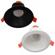 90mm Rex LED Downlight 9w Black, White CCT TLRD3459XX Martec Lighting