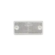 Narva 90 X 40mm Clear Retro Reflector with Dual Fixing Holes - Bulk Pack of 50
