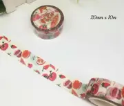 Japan Washi Tape Red Fruits and Veggies 20mmx10m MT5275
