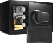 Safe Box with Fireproof & Waterproof Bag0.5 Cub,Small,Digital Keypad