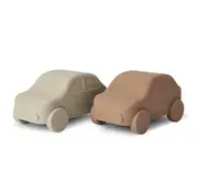 Silicone Playcar (2-Pack) - Cobblestone Mix Set