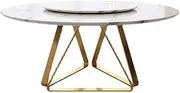 Rustic Farmhouse Style Dining Table Nordic Marble Dining Table Modern Simple Dining Table Discussion Table Round With Turntable Dining Table Suitable for Dining Room and Living Room ( Size : M:130*75c