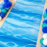 Fun Express Under the Sea Blue Plastic Aisle Runner, 3 Ft x 100 Ft