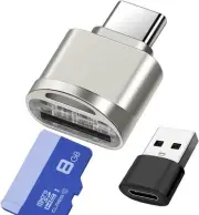 Micro SD Card Reader, USB C to SD Card Reader, Type C TF Memory Card Reader