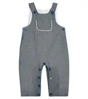 [La Coqueta] La Coqueta Baby linen and cotton overalls M 6 blue