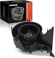 A-Premium HVAC Heater Blower Motor Assembly Compatible with Saab Vehicles - 9-3 2003-2011, 9-3X 2010-2011, with Automatic Temperature Control - Front Side, Replace# 13250115