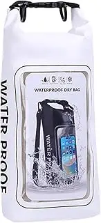 [Ronyme] Waterproof Dry Bag Dry Sack Float Bag for Kayaking Roll Top for Rafting Kayak, White
