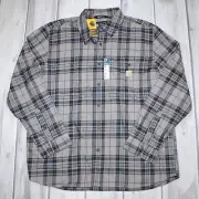 Carhartt Men's Rugged Flex Relaxed Fit Lightweight Long-Sleeve Plaid Shirt