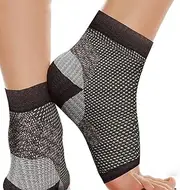 1Pair Sports Plantar Fasciitis Socks with Arch Support Ankle Compression Sleeves Brace for Foot Pain Relief Swelling,Gray,XXL