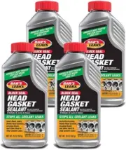 (4) Pack Bar's Leaks Block Seal Sealant Permanent Head Gasket Fix, 20 oz