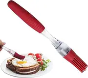 Oil Brush for Grill,Silicone Non-Slip Oil Brushes - Food-Grade Basting Brushes, Ergonomic Oil Brush for Cooking, Barbecue, Baking