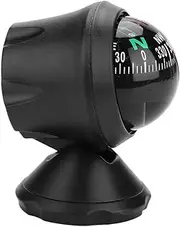 Boat Compass, Adjustable Mounting Bracket Ball Compass, Electronic Navigation Bracket Mount Backlight Compass, Durable Dashboard Compass for Boat, Car, Watercraft, Caravan