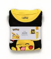NEW Pokémon PIKACHU 2pc Long Sleeve Top and Pants Pajama Set Size L (10/12)