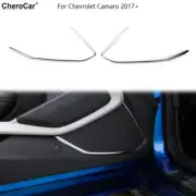 Inner Door Speaker Strip Cover Trim Bezel For Chevrolet Camaro 2017+ Chrome (for: Chevrolet)