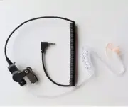 2.5 mm Listen Only Ear Piece Left Semi Custom Ear Mold Clear Acoustic Tube