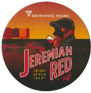 BJ's Restaurant & Brewery Jeremiah Red Beer Coaster Huntington Beach CA