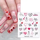 Nail Sticker Romantic Persistent Romantic Valentines Love Flower Adhesive Wraps