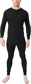 [LABEL APPAREL] Mens Thermal Onesie All in One Suit Baselayer S-3XL