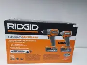RIDGID SUB COMPACT BRUSHLESS 18V 2 TOOL COMBO KIT